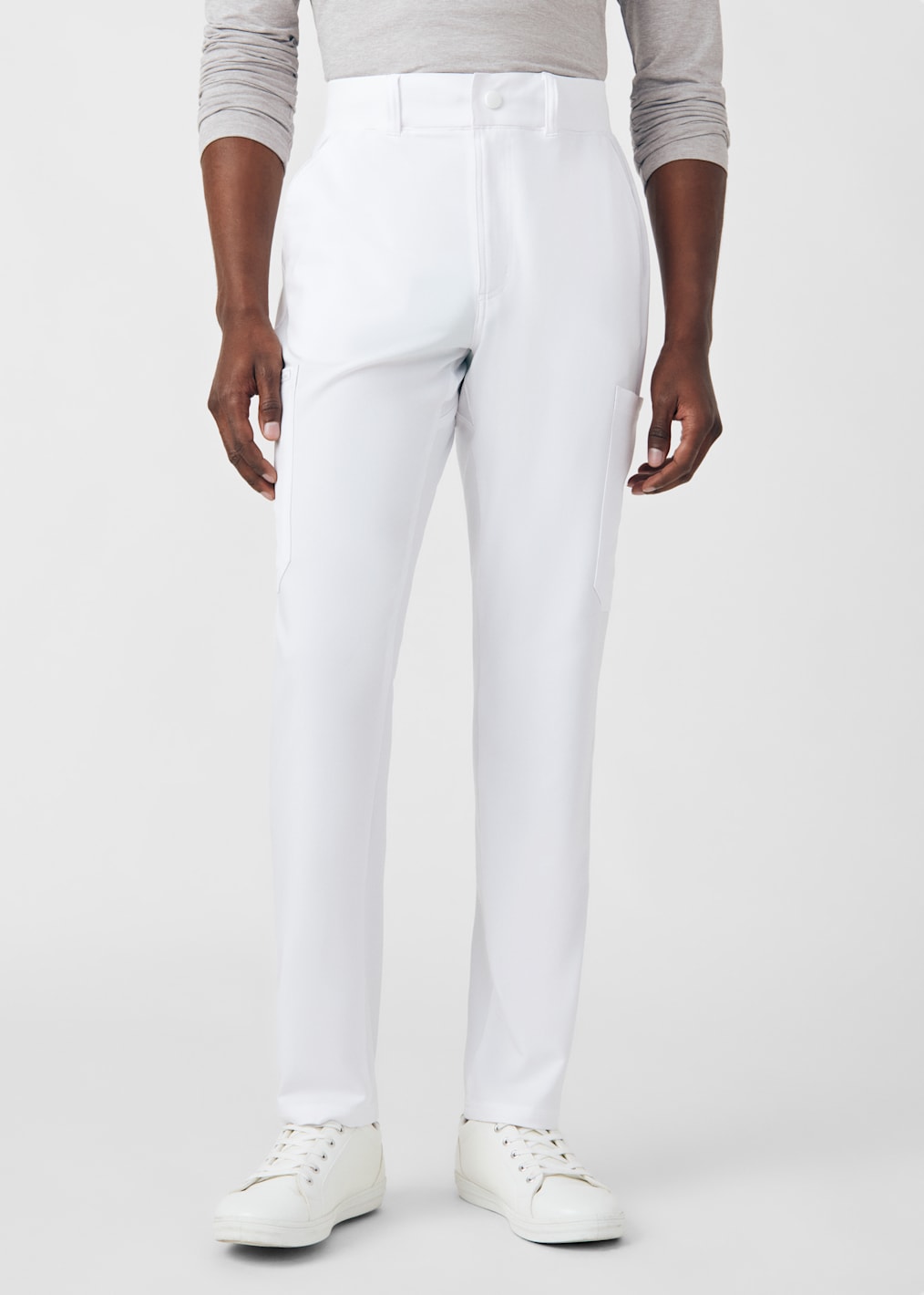 2-Pocket V-Neck Men's Rib Knit Top