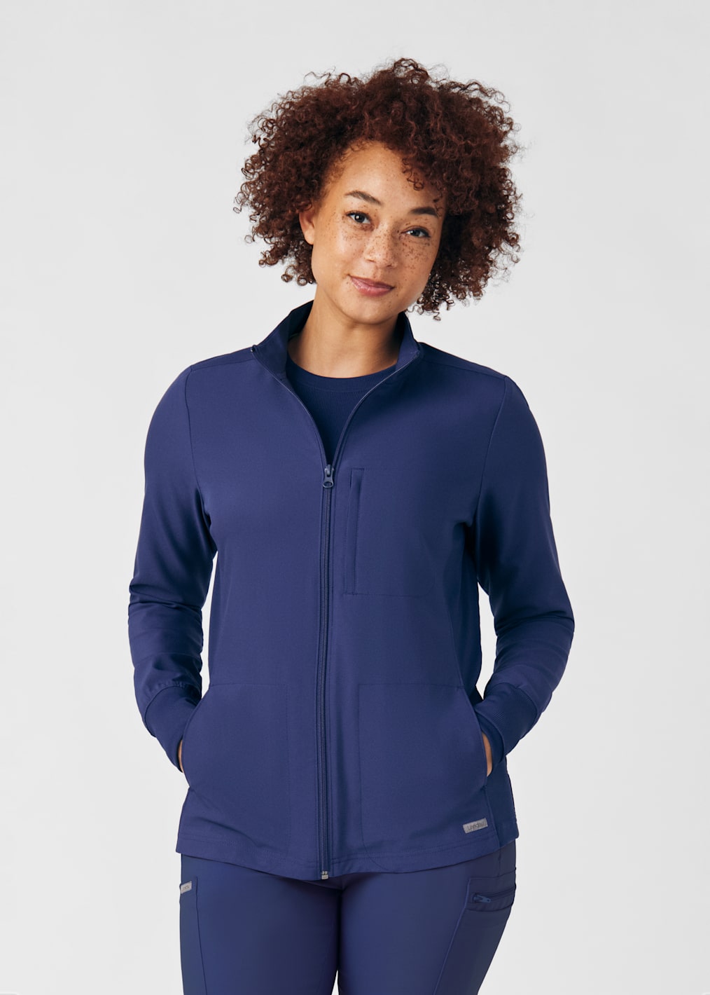 3-Pocket V-Neck Rib Knit Top