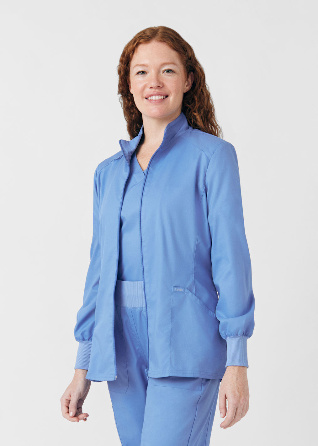2-Pocket V-Neck Rib Knit Top