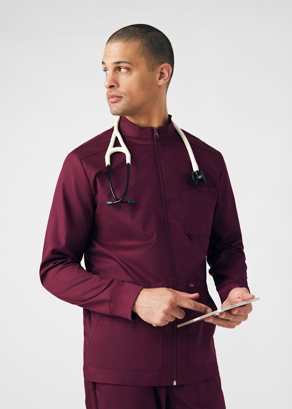 Men&#039;s Snap Front Warm Up Jacket