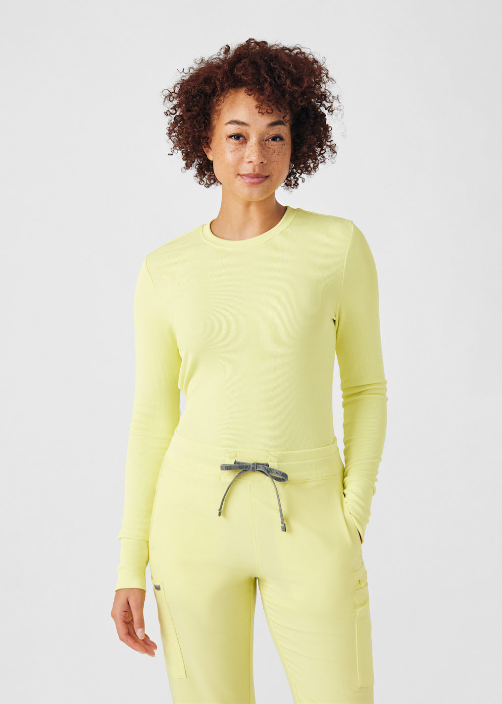 Women's 3-Pocket Warm-Up Fleece Scrub Jacket