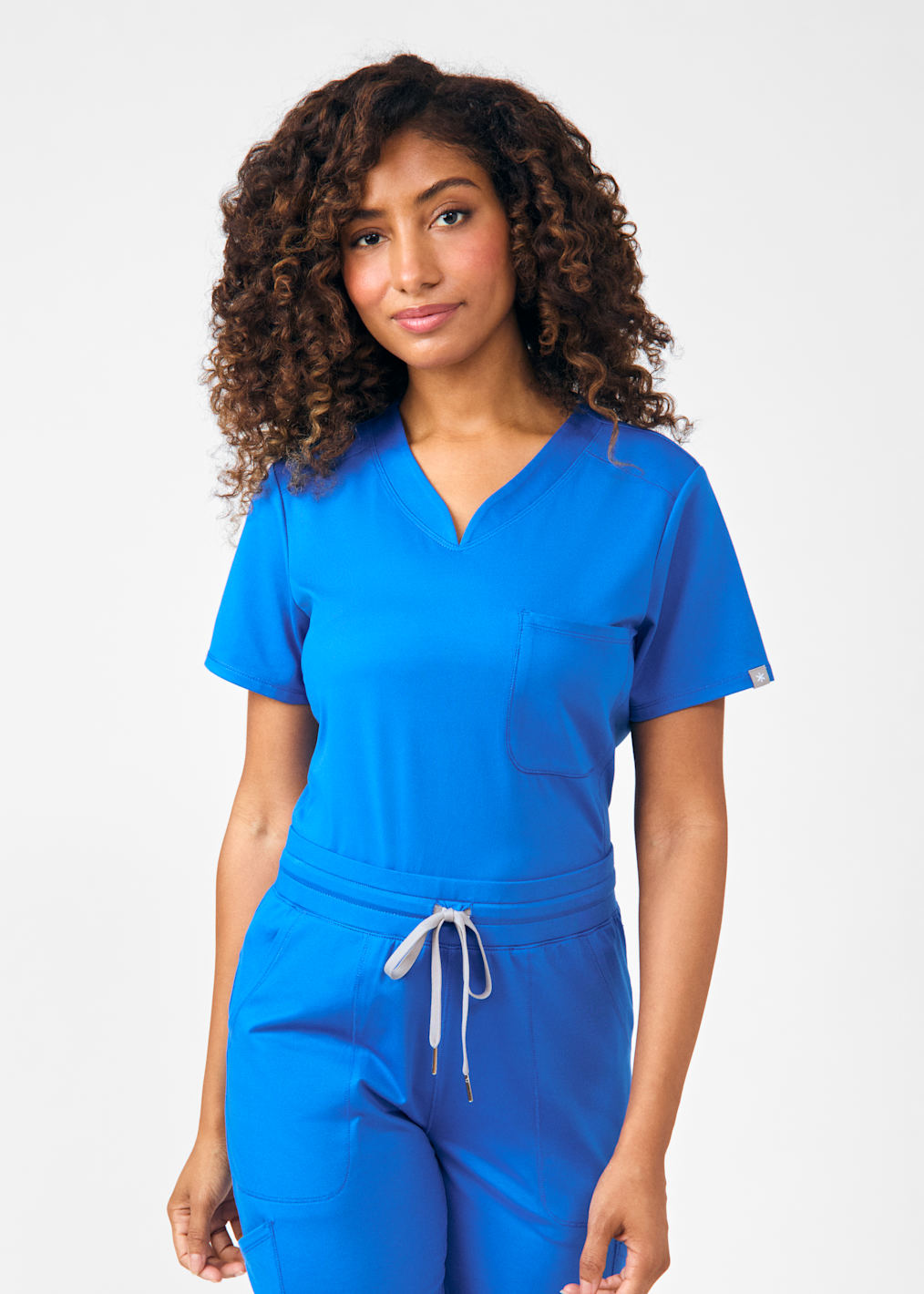 Knit Waist Cargo Scrub Pants