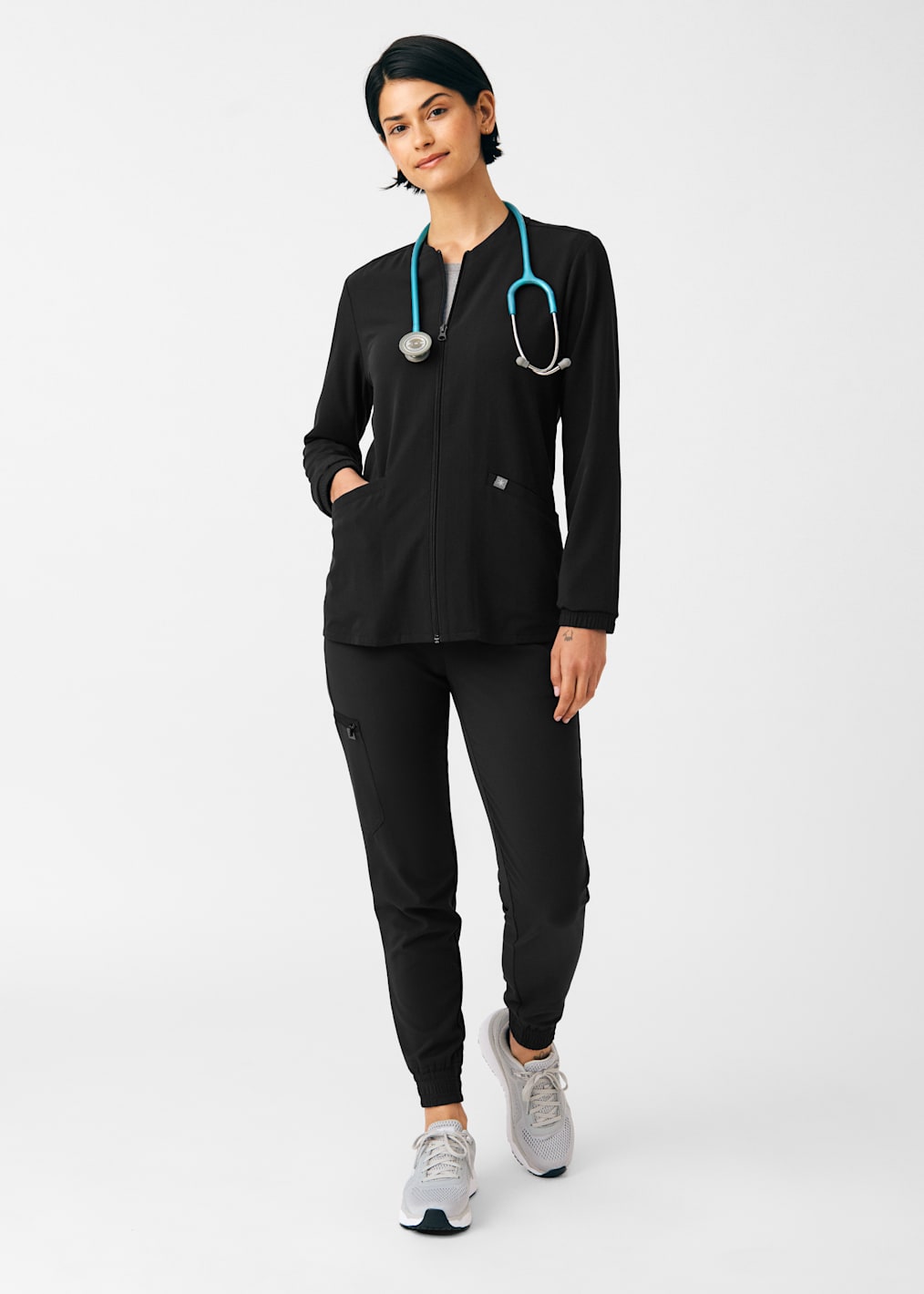 3-Pocket Zip Front Warm-up Jacket