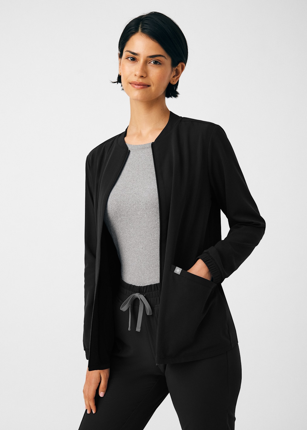 Raglan Zip Front Warmup Jacket