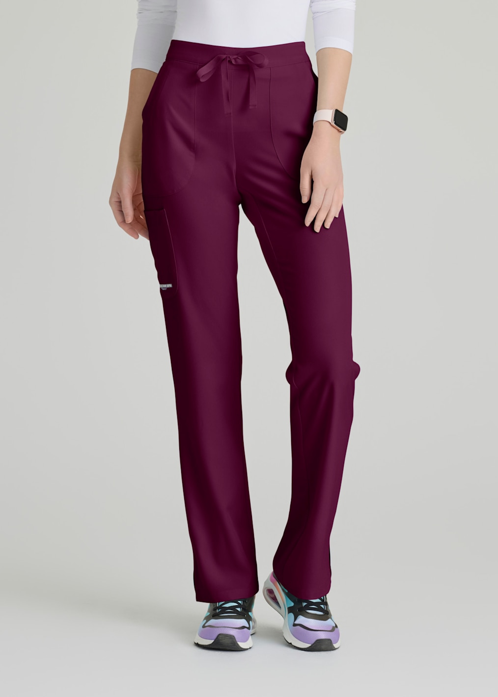 Coast 2-Pocket Banded Collar V-Placket Scrub Top
