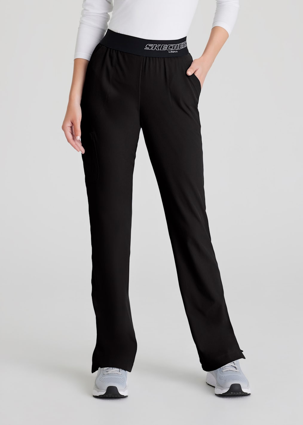 5-Pocket Knit Waistband Fit and Flare Pant