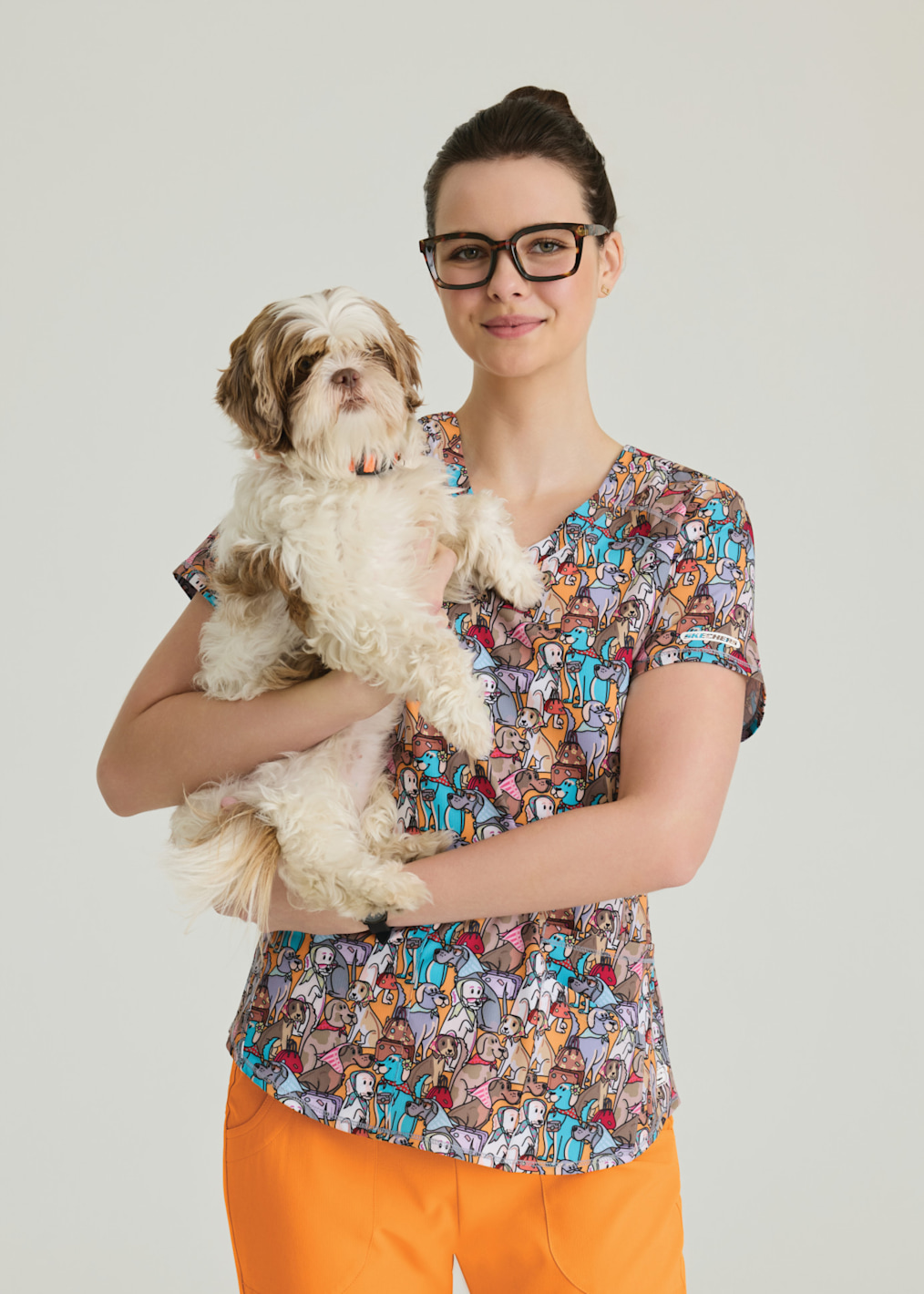 Resilient Roses V-Neck Print Top