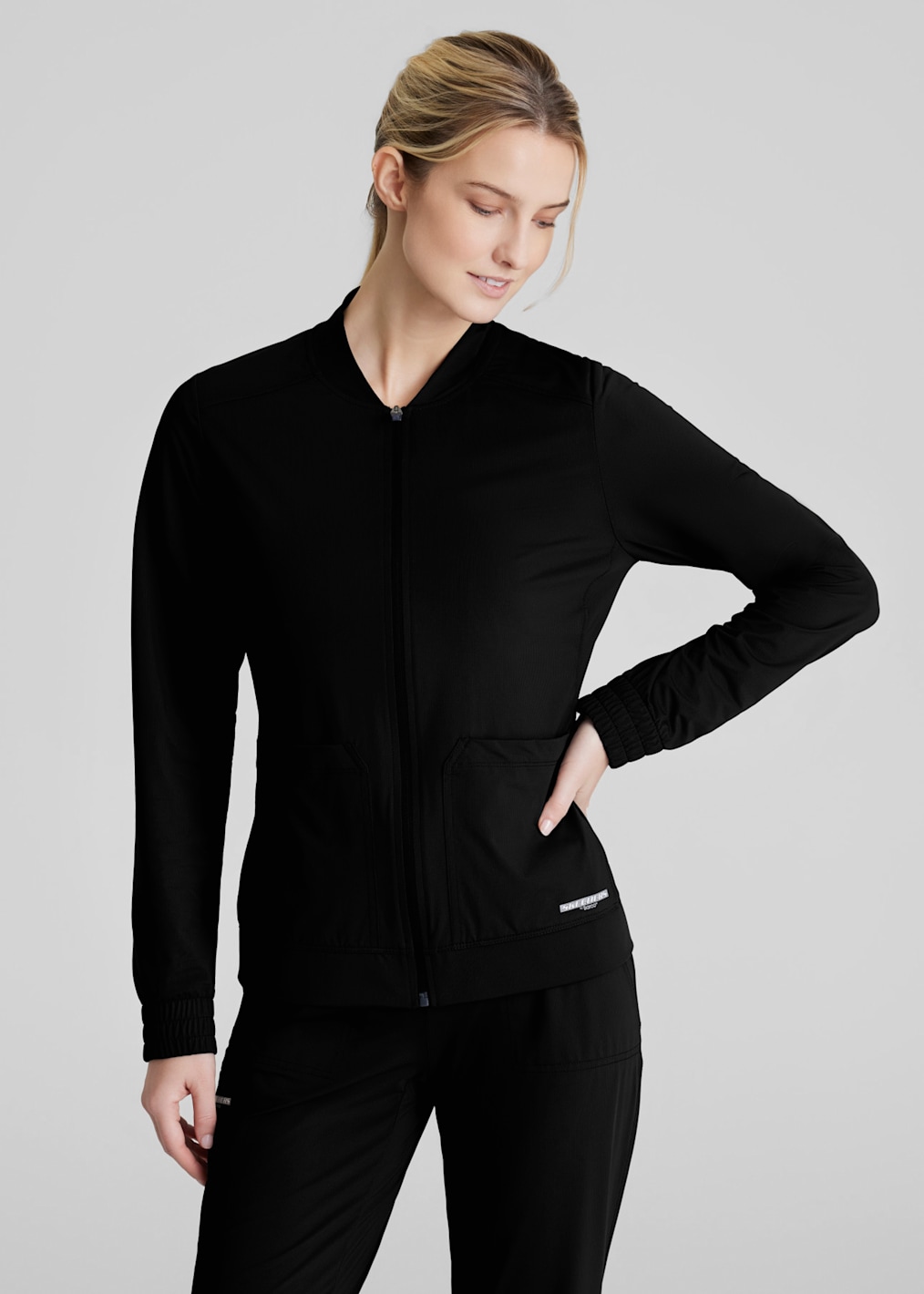 Atlas Mock Neck Quarter Zip Long Sleeve Top
