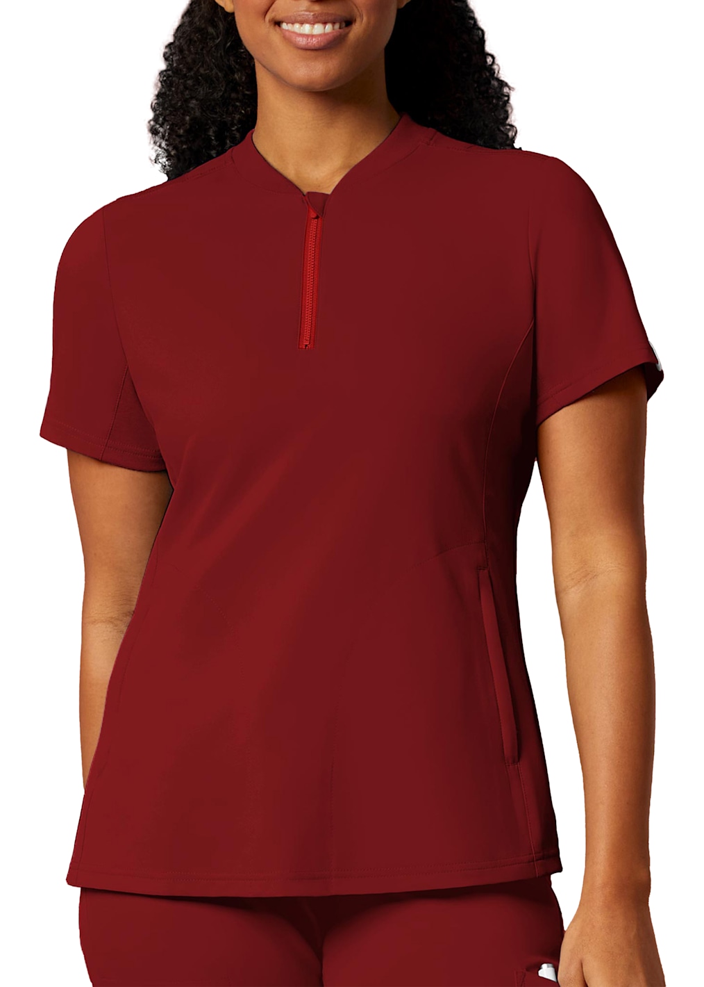 5-Pocket High V-neck Top