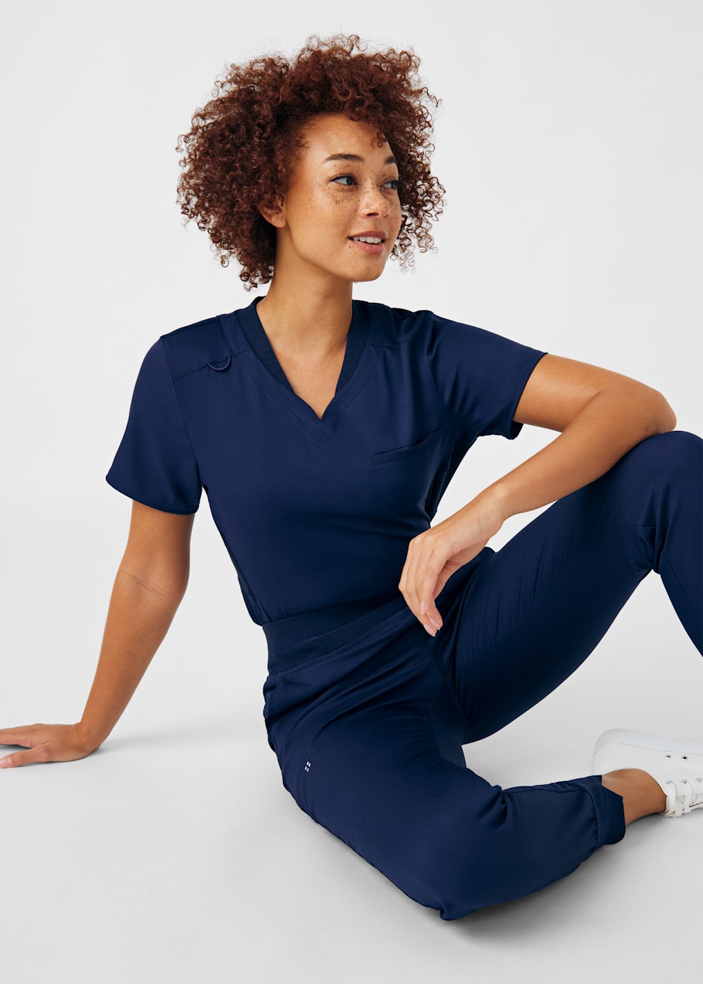 1-Pocket V-Neck Top