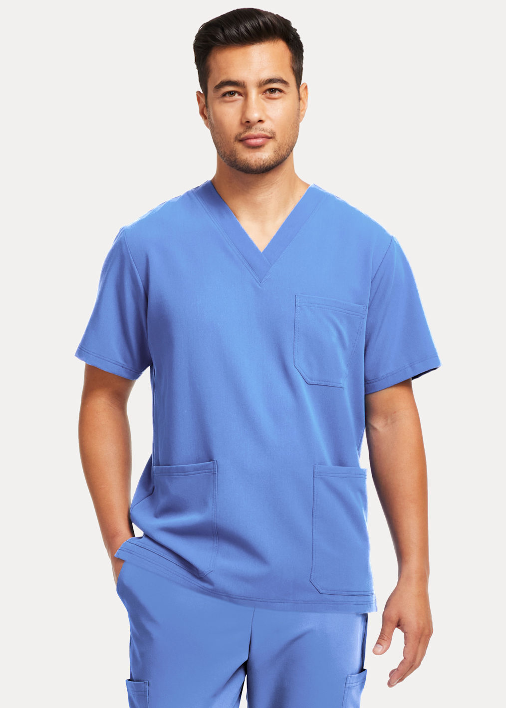 Chest Pocket V-Neck Top