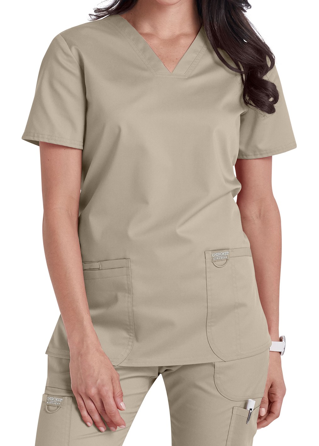 1 Pocket V-Neck Top