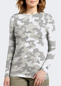 white cross scrub jacket