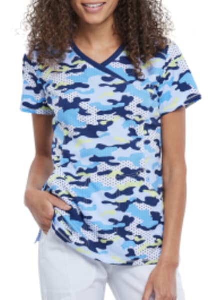 polka dot scrub top