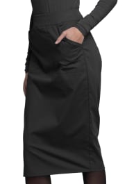 Cherokee Workwear Scrubs 30/" Knit Waistband Skirt WW510 WHT White Free Shipping