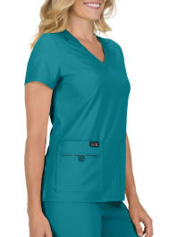 Koi Basics Becca V-Neck Scrub Tops With Hidden Cell Phone Pocket ...