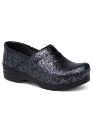 dansko henna floral clogs