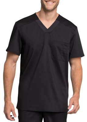 Grey's Anatomy Spandex Stretch GRST009 Men's 3 Pocket V-Neck Wesley Scrub  Top