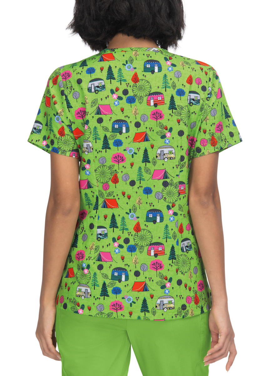 Koi Aurora Camping Trip Scrub Top Scrubs & Beyond Scrubs & Beyond