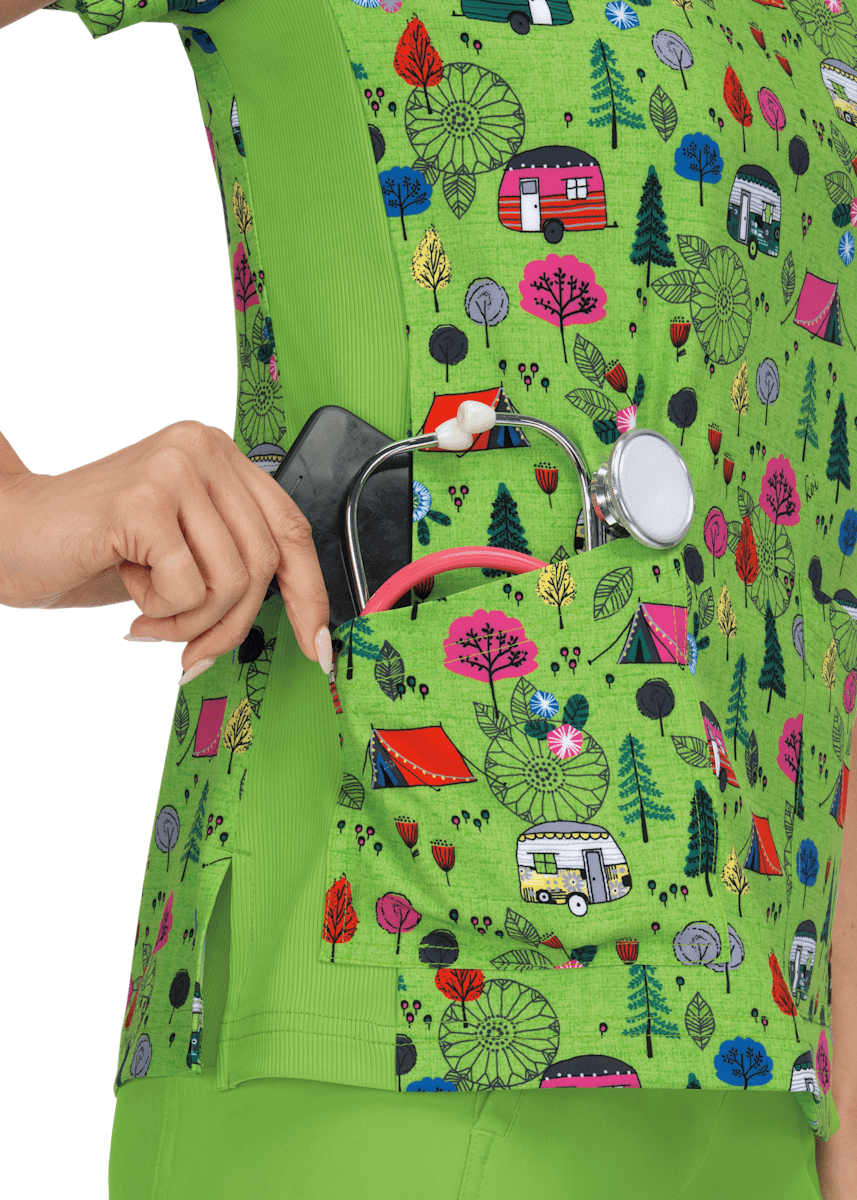 Koi Aurora Camping Trip Scrub Top Scrubs & Beyond Scrubs & Beyond