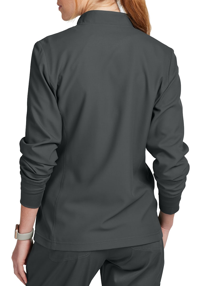 Med Couture Insight Front Pocket Warm Up Scrub Jacket