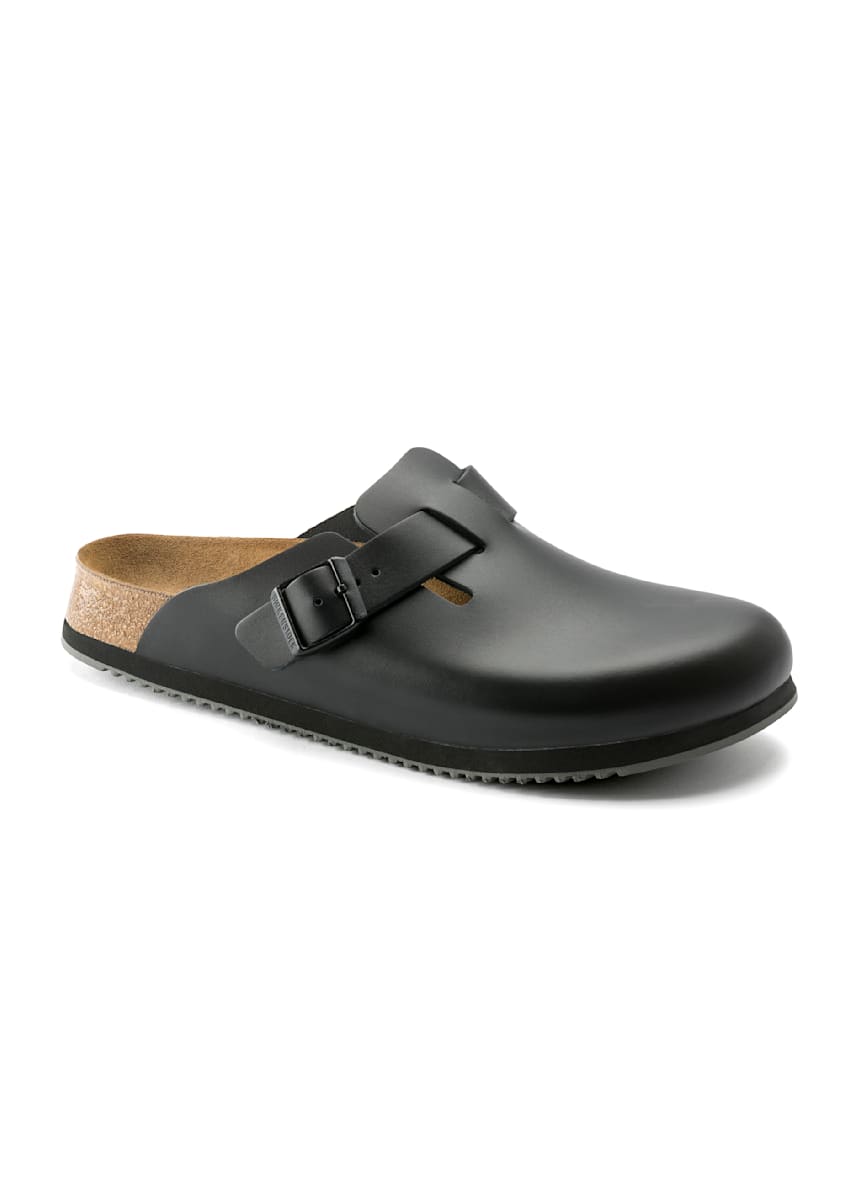 Birkenstock® Boston Grip Leather Clogs