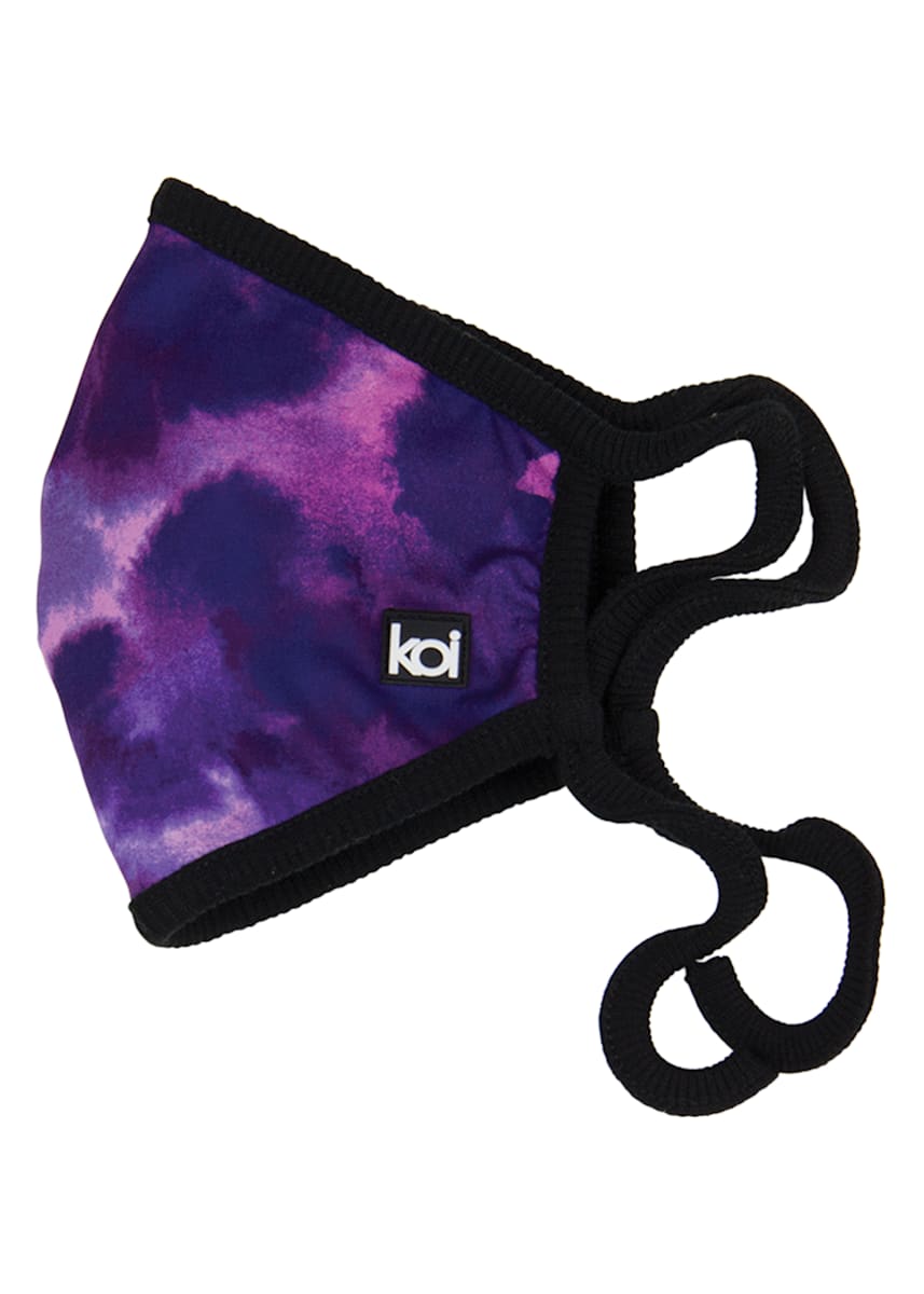 Koi Lite Adjustable Cheetah Tie Dye Print Mask