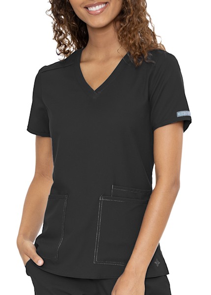 Med Couture Insight 3-Pocket V-Neck Scrub Top | Scrubs & Beyond