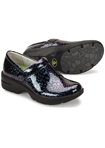 leopard nursing clogs