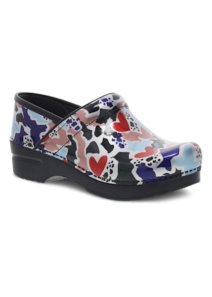 floral nursing clogs