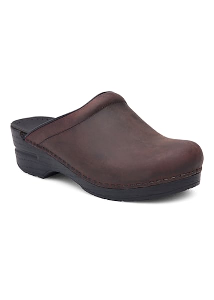 brown nursing clogs