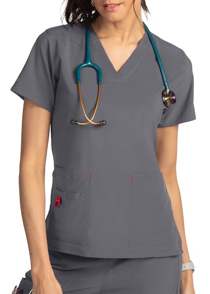 Carhartt Cross-Flex V-Neck Media Scrub Tops | Scrubs & Beyond