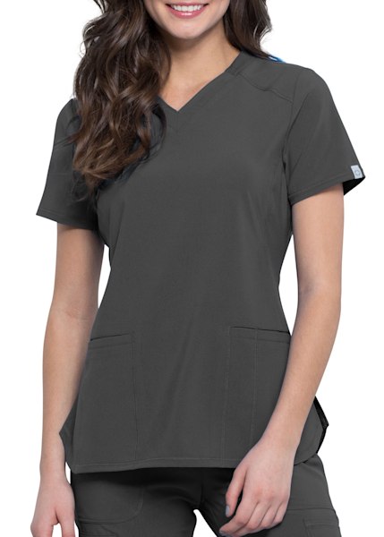 Infinity By Cherokee 2 Pocket V-Neck Scrub Top | Scrubs & Beyond