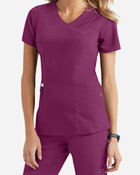 Purple yoga scrubs