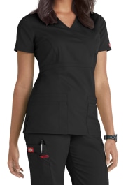 Haut Médical Dickies - Imitation Portefeuille, Poches à Boucle Pour Instruments