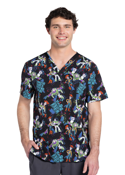 Cheap disney scrub tops best sale