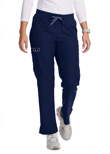 Landau Essentials Unisex Relaxed Fit 1-Pocket Drawstring Scrub Pants 7602  XX-Large Ceil Blue