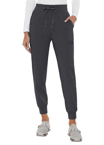 Pewter Gray Arya 8 Pocket Jogger Scrub Pant