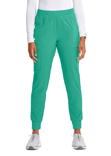 Women's Zamora™ Jogger Scrub Pants - Neon Red/Silver · FIGS