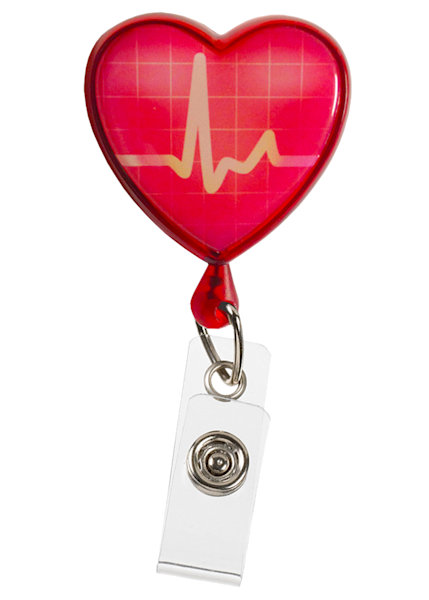 EKG Heart Badge Reel