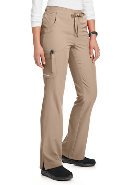 Women's Elastic Waist Cargo Scrub Pants in New Khaki - Jen's Scrubs &  Medical Uniforms