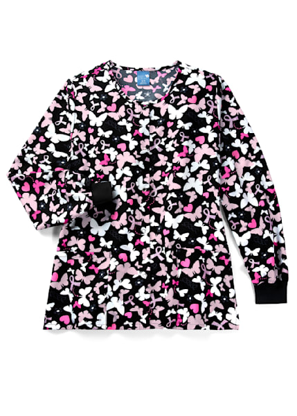 Women's Printed Scrub Jacket