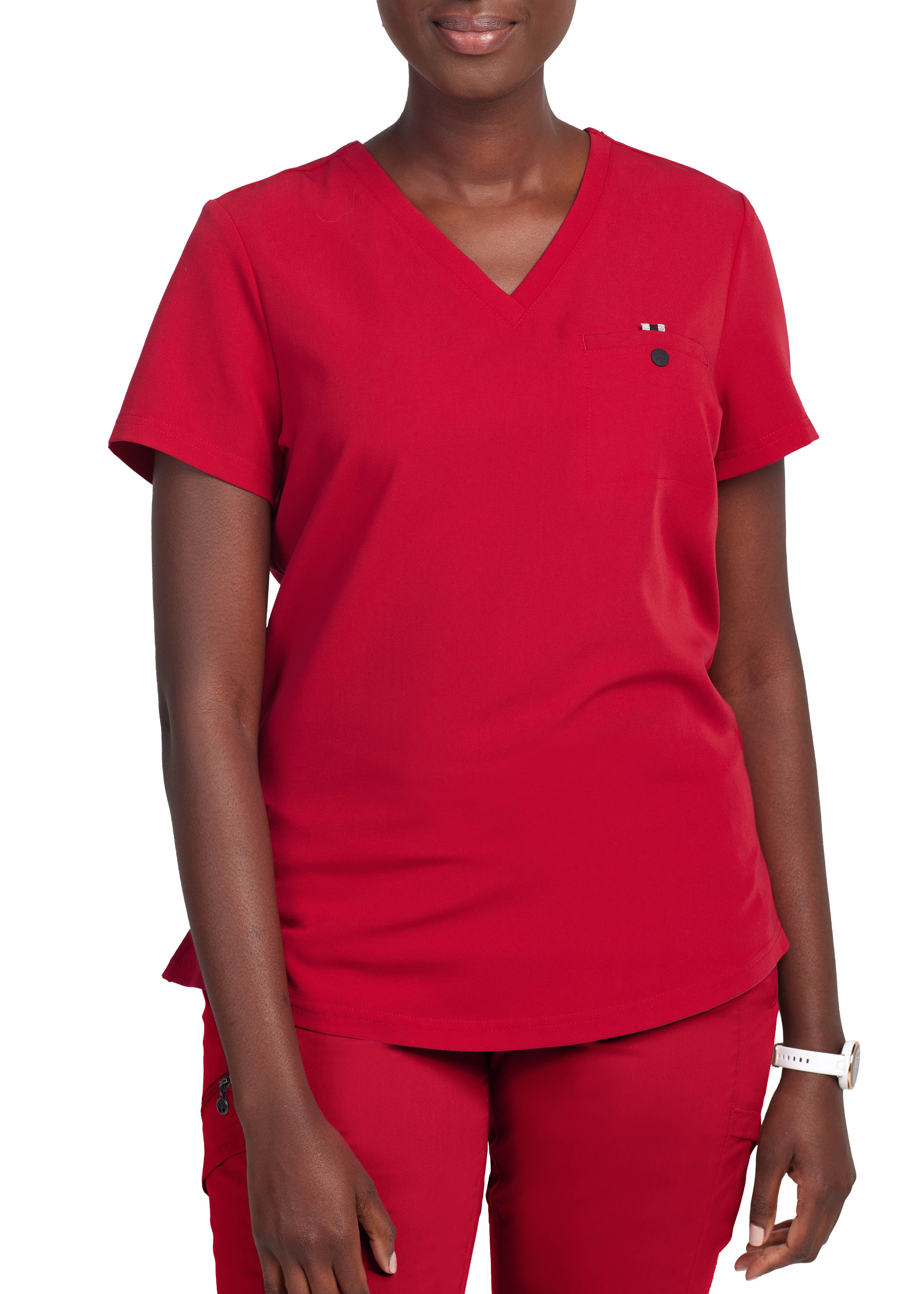 Collection Red 1Pocket VNeck Top Scrubs & Beyond