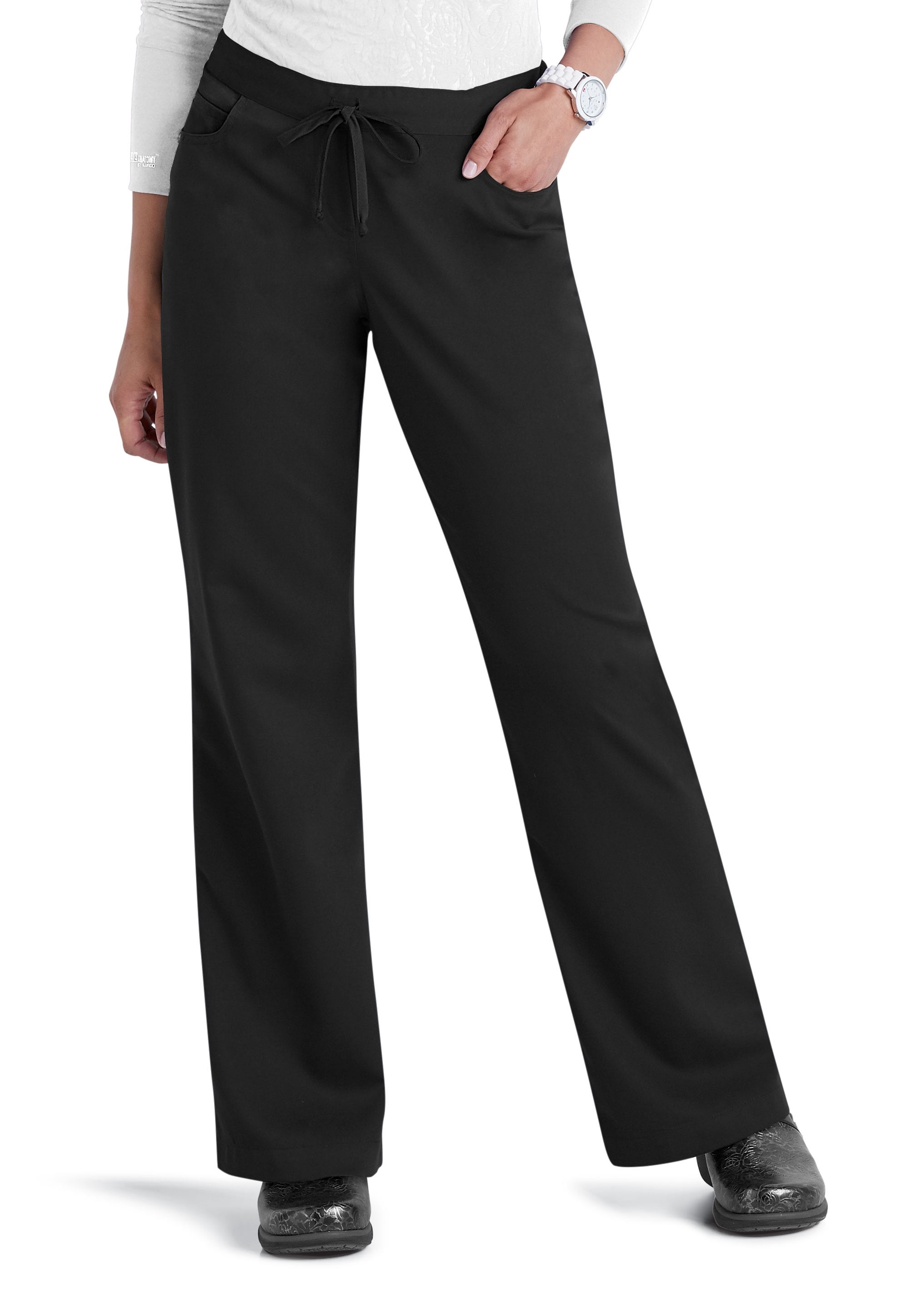 Womens Barco Grey's Anatomy Drawstring Pants Black, 45% OFF