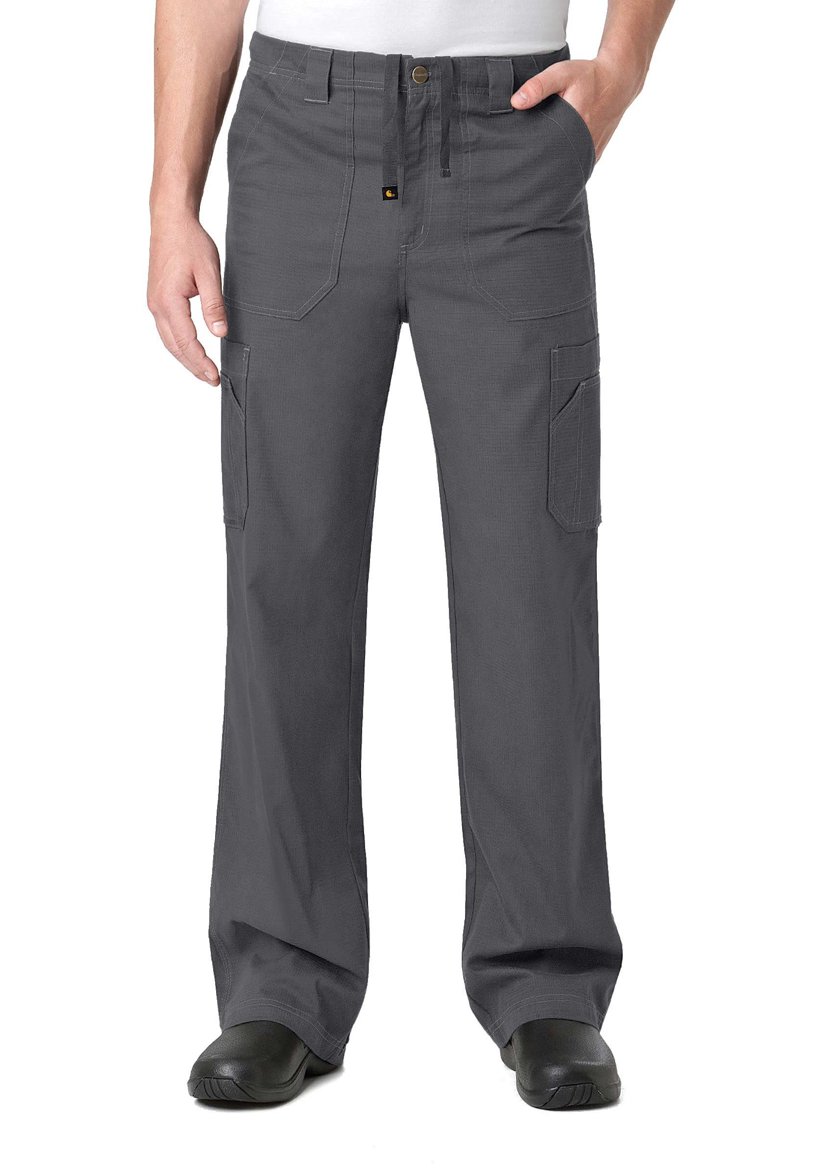 Carhartt Force Cargo Joggers Scrubs Men Medium Black Solid Drawstring Stretch