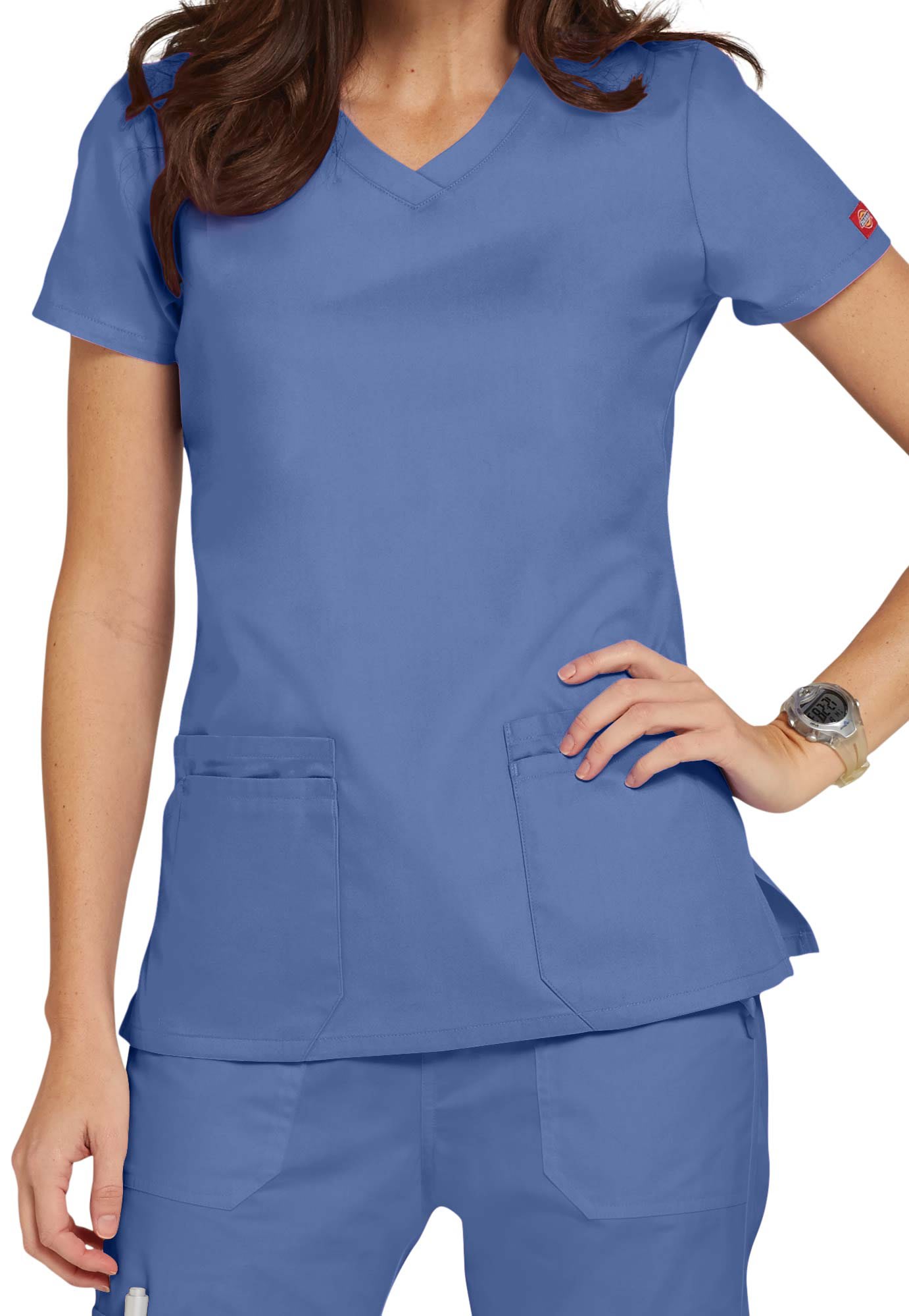 Dickies EDS Signature Vneck Scrub Tops Scrubs & Beyond