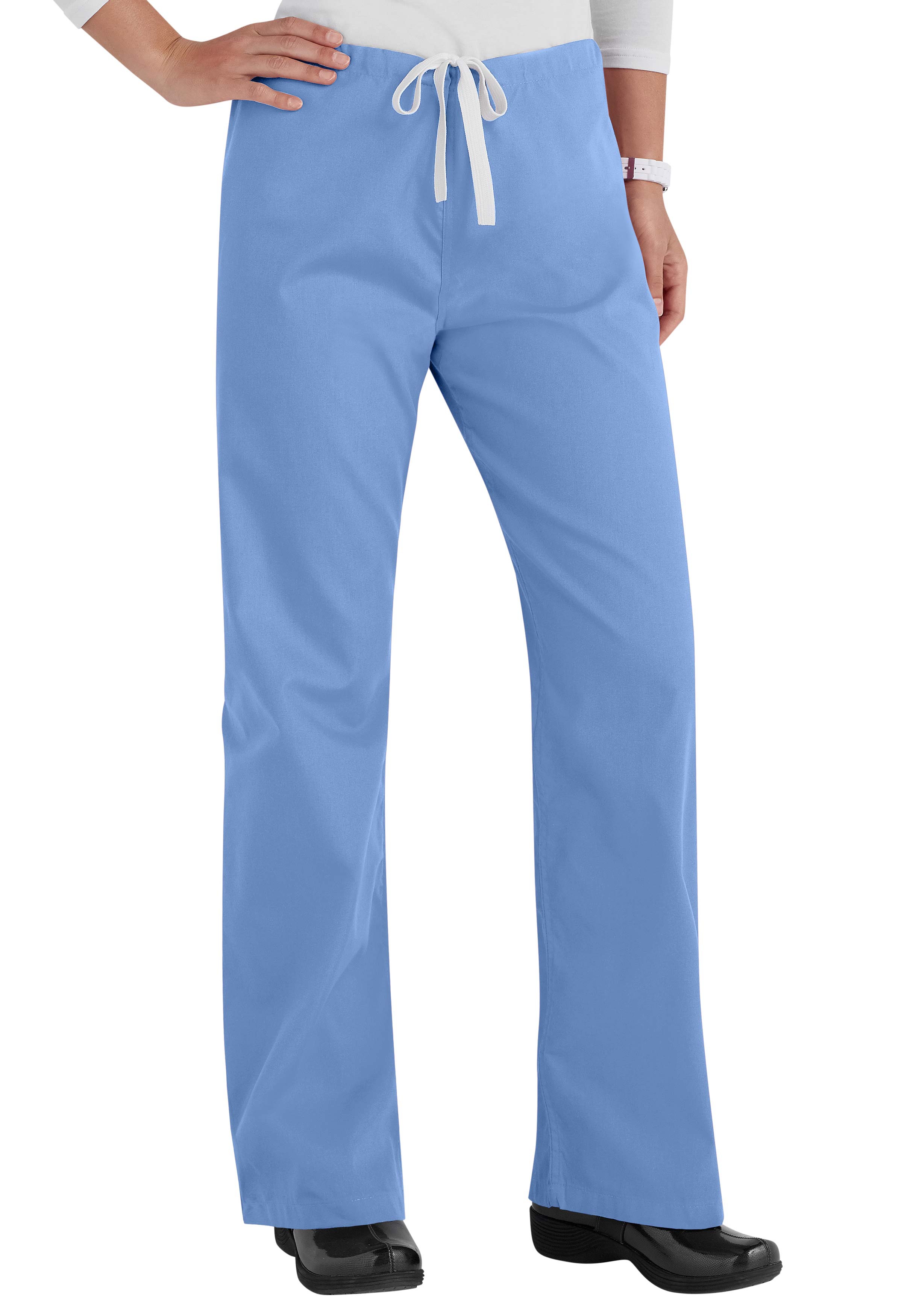 Urbane Essentials Relaxed Leg Drawstring Scrub Pants Scrubs & Beyond