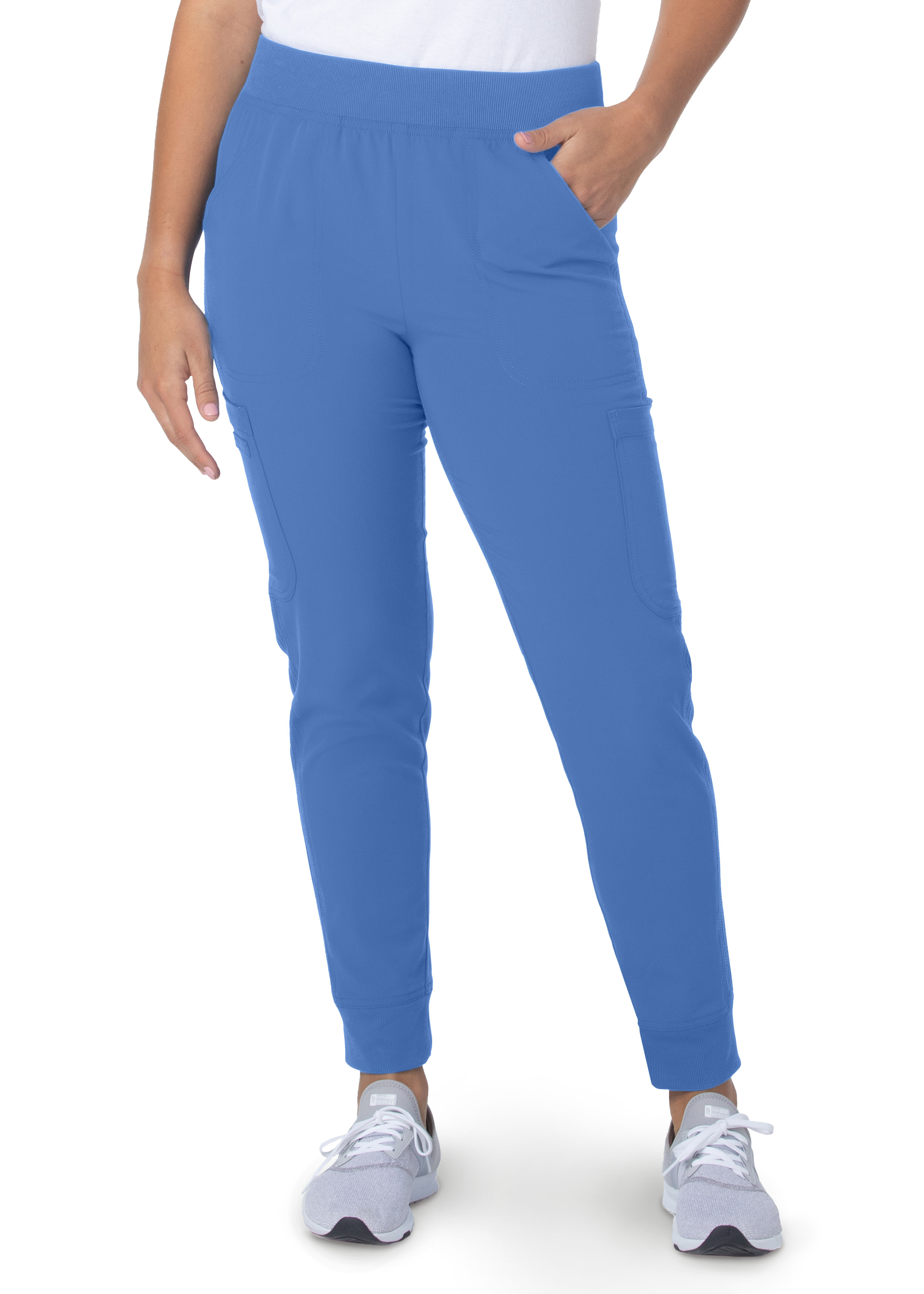 Urbane Icon 6-Pocket Elastic Waist Drawstring Jogger Scrub Pant