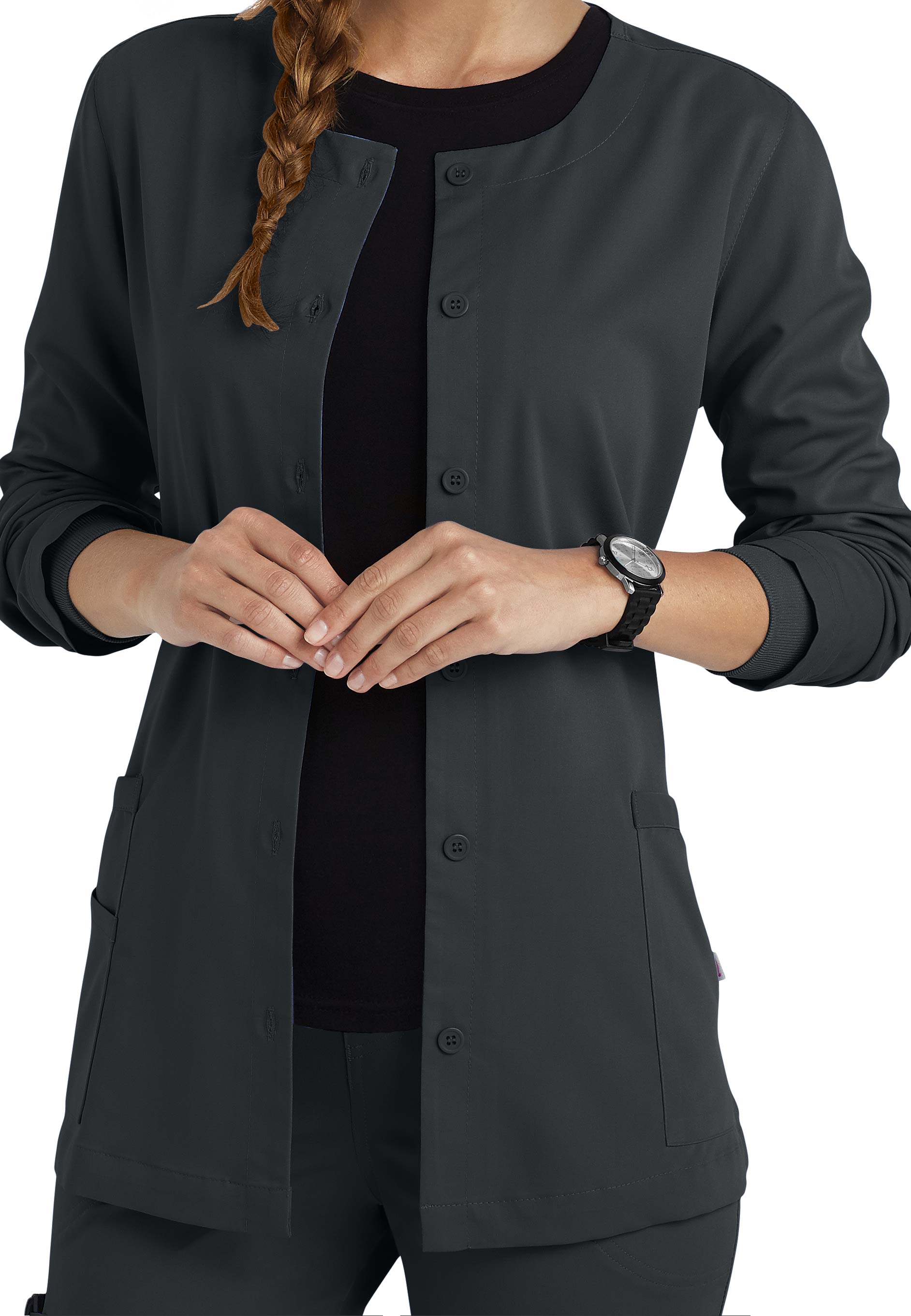 Urbane Ultimate Aubrey Button Front Scrub Jackets Scrubs & Beyond