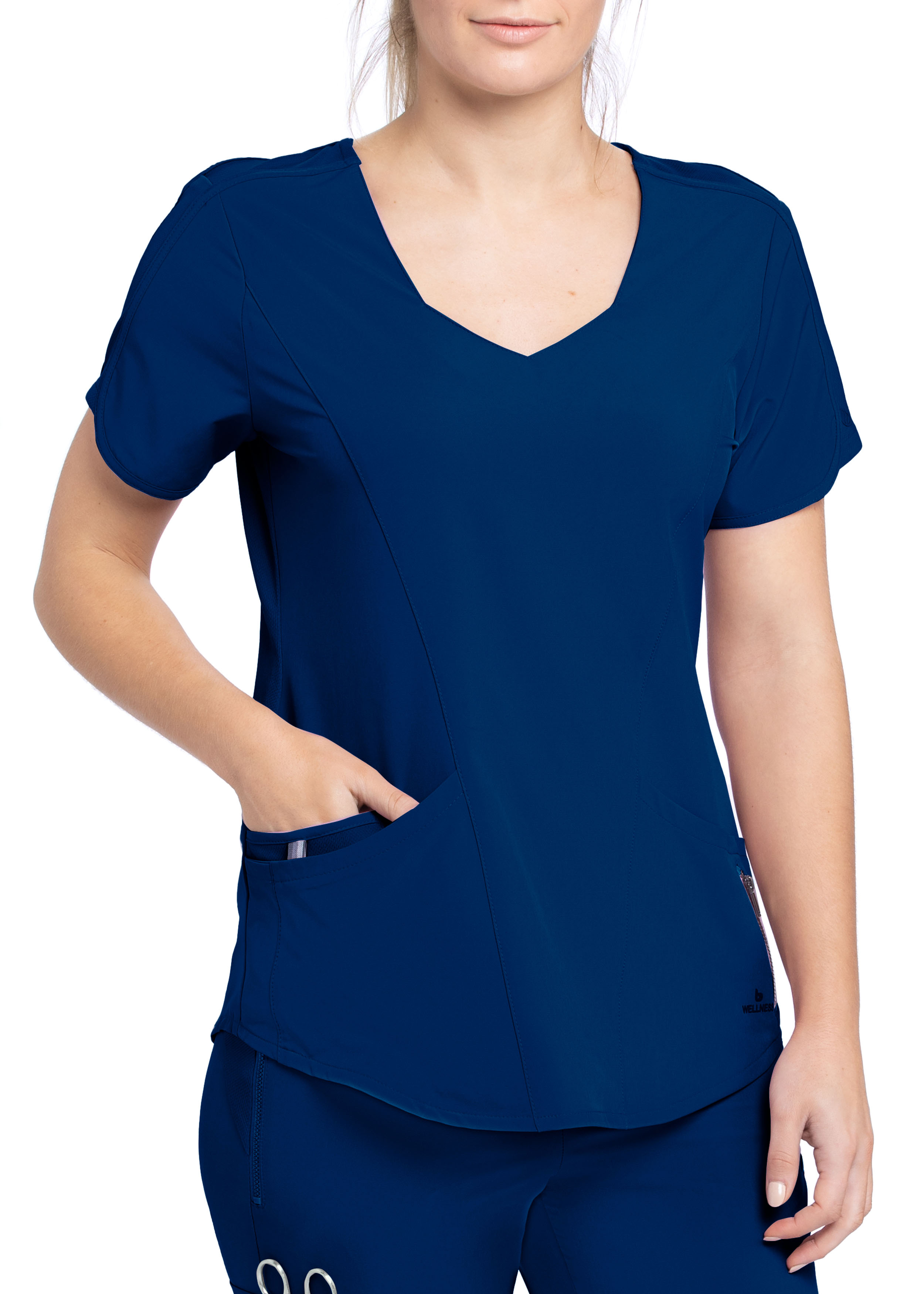Barco One Wellness Joy 4 Pocket V Neck Scrub Top Scrubs & Beyond